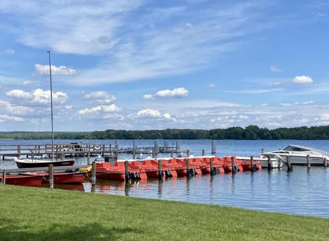 Modernes Ferienhaus Mit 3 Schlafzimmern In Der Naehe Vom Scharmuetzelsee Wendisch Rietz Kültér fotó